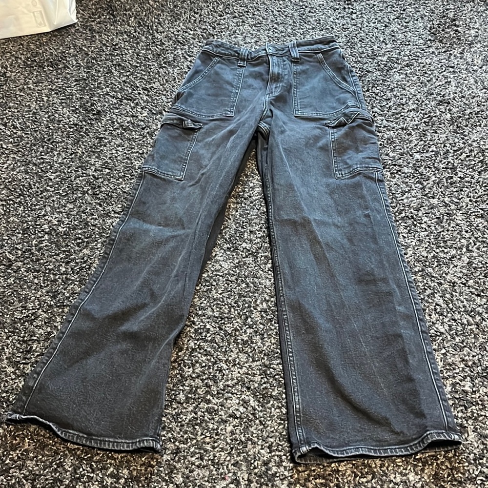Hollister Black Cargo Jeans